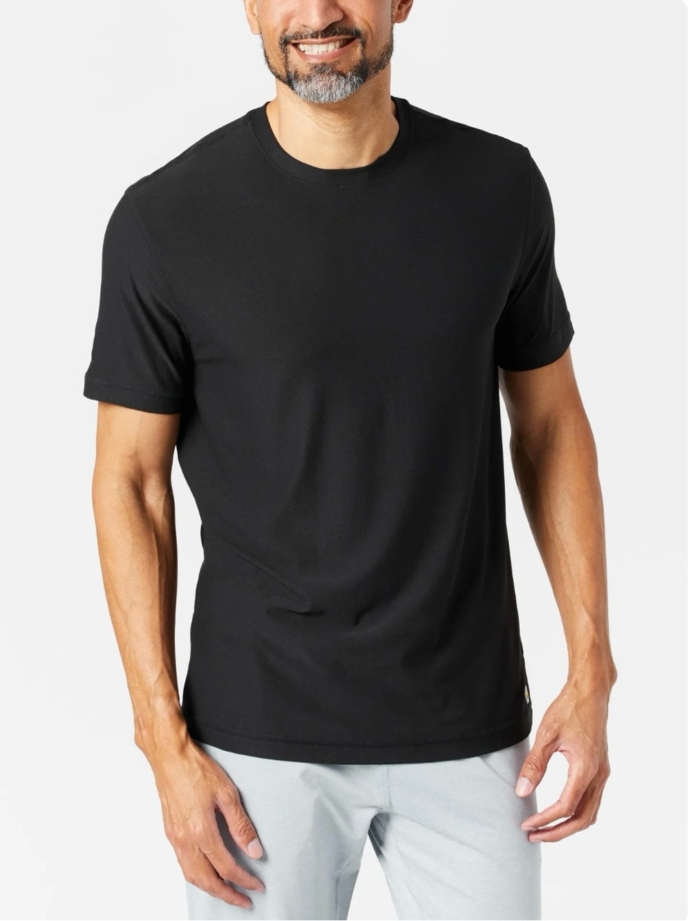 Vuori Men’s Strato Tech Tee, Black, XL